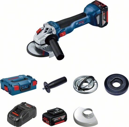 BOSCH GWS 18V-10, LB 2x5.0, 18V-40