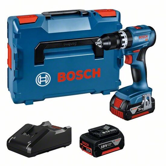 BOSCH GSB 18V-45 2x 3.0Ah, GAL 18V-40, LB