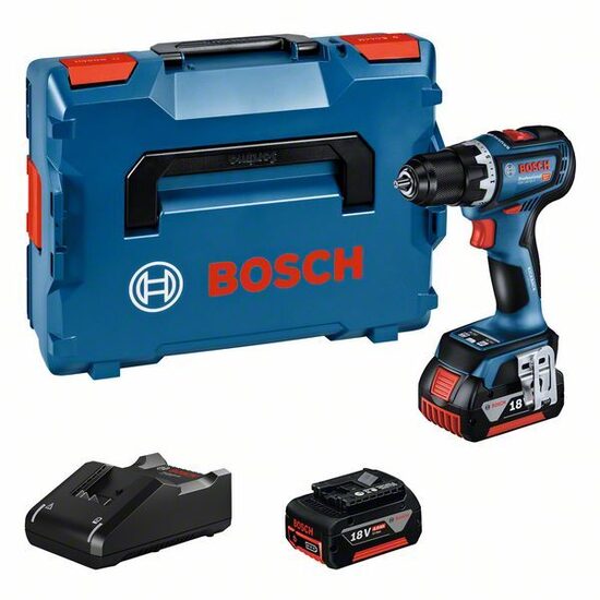 BOSCH GSR 18V-90 C 2x4.0Ah, GAL 18V-40, LB