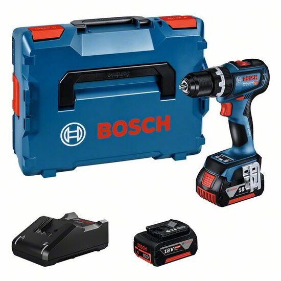 BOSCH GSB 18V-90 C 2x4.0Ah, GAL 18V-40, LB