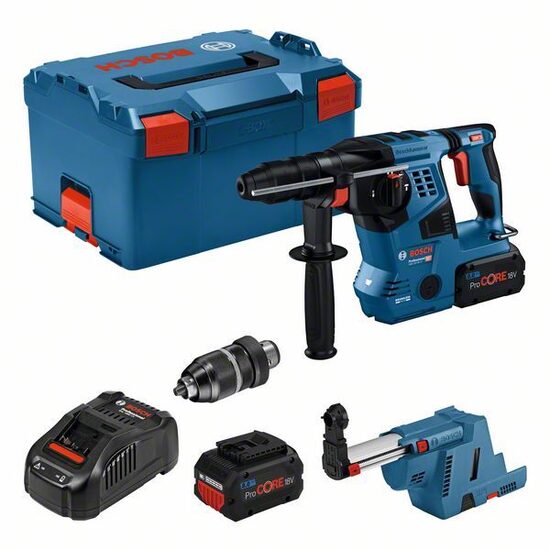 BOSCH GBH 18V-28 CF 2x8.0Ah PC GAL1880 GDE 18V-16 CoM LB