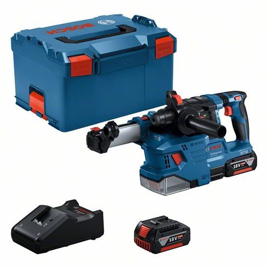 BOSCH GBH 18V-22 + GDE 18V-12 2x4.0Ah, GAL 18V-40, LB