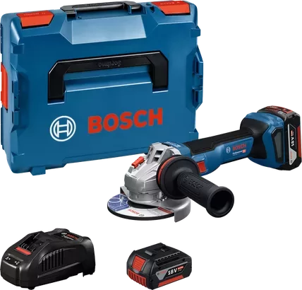 BOSCH GWS 18V-11 S, 2x5.0Ah GAL1880, LB