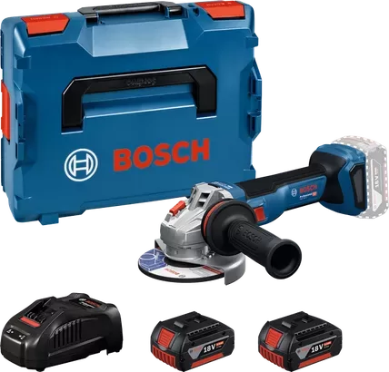 BOSCH GWS 18V-11, 2x5.0Ah, GAL1880, LB